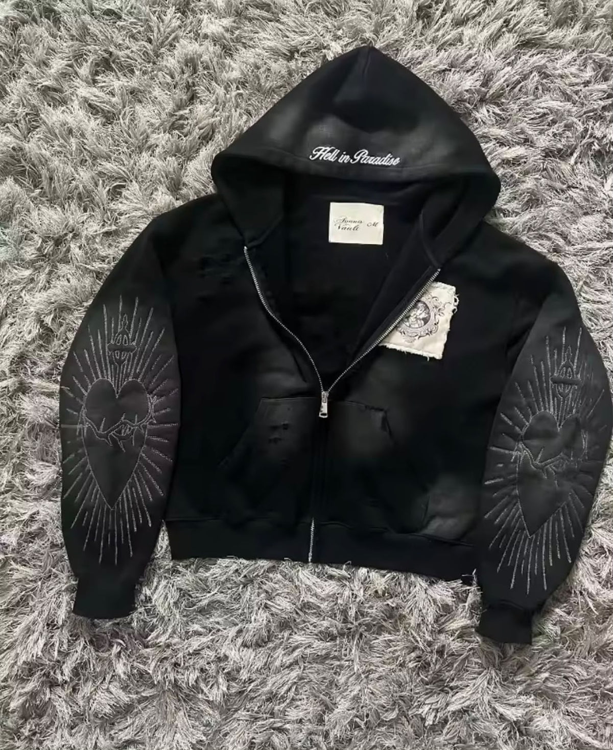Sudadera Harajuku con Cremallera