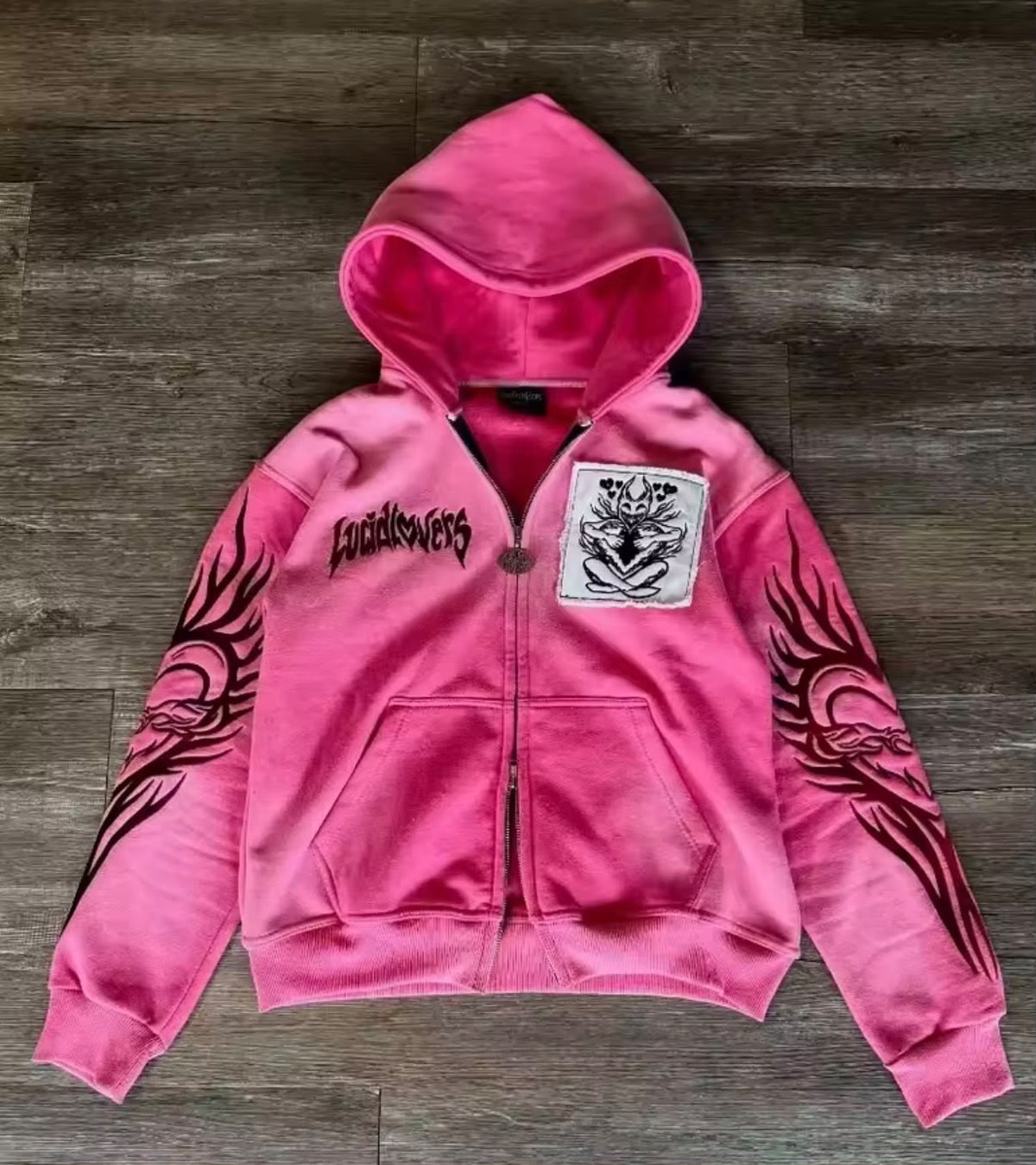 Sudadera Harajuku con Cremallera