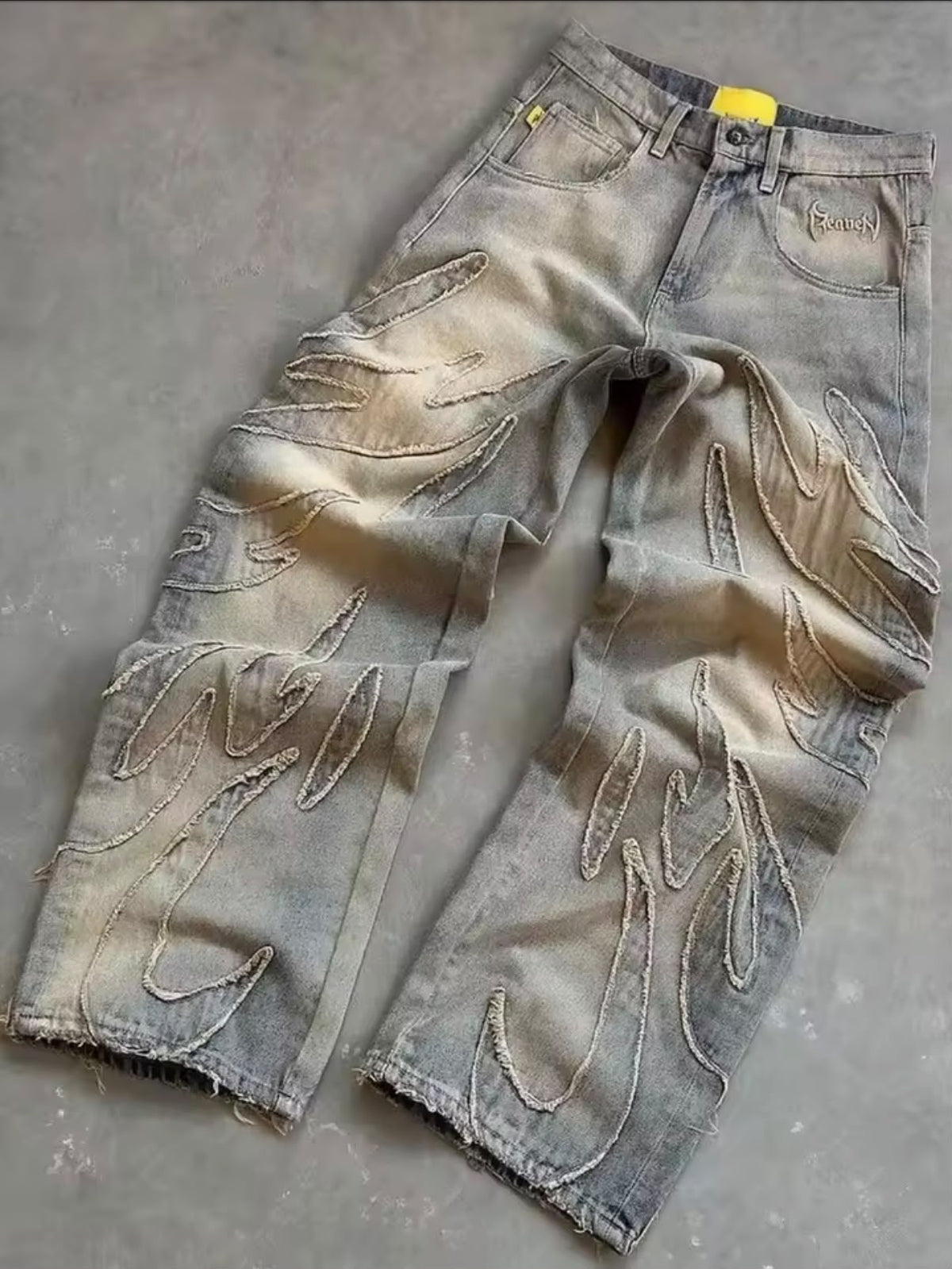 Vaqueros Anchos Harajuku Hombre
